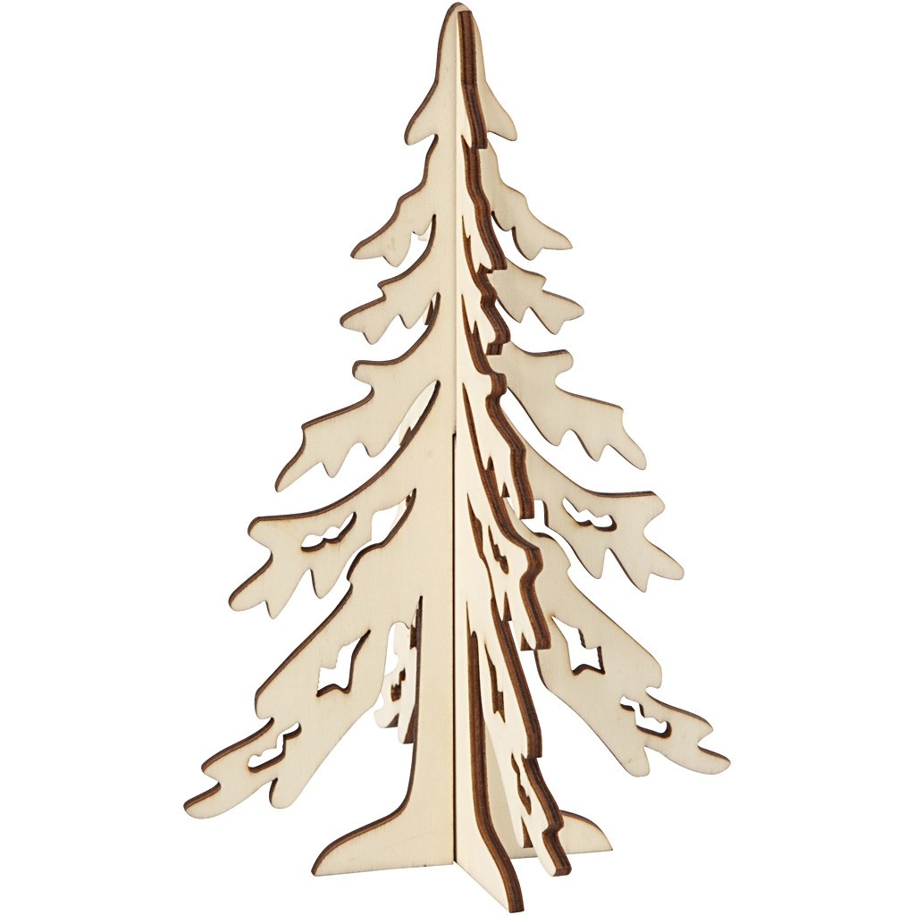 Weihnachtsbaum 20 x 13 cm Sperrholz