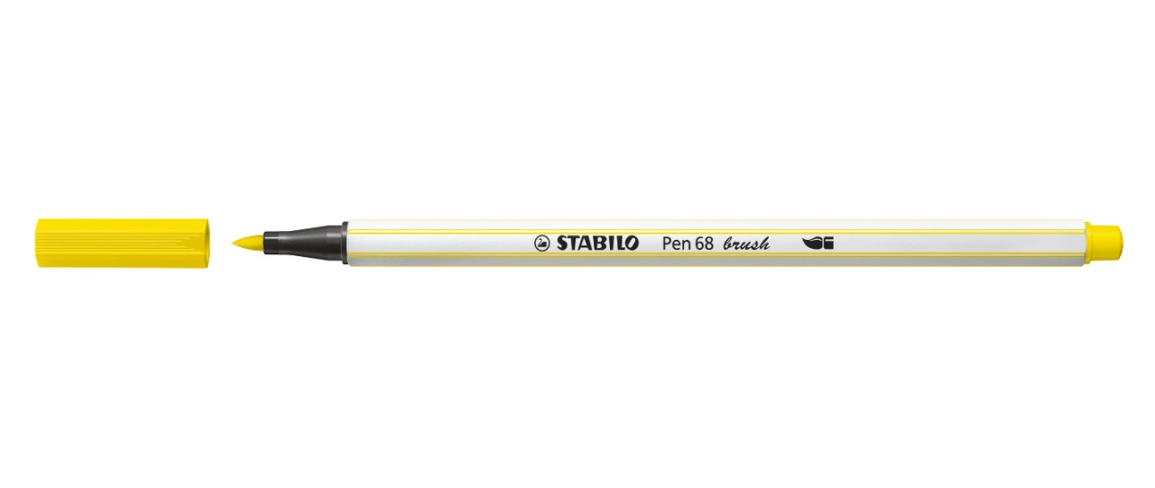 Stabilo Pen 68 brush Zitronengelb