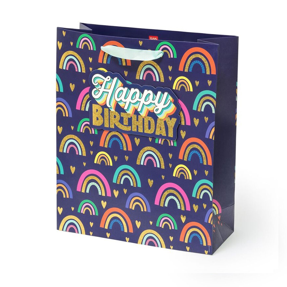 Geschenktüte - Large Happy Birthday Regenbogen von Legami