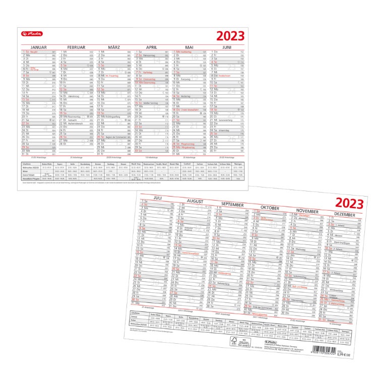 Herlitz Tafelkalender A4 2023