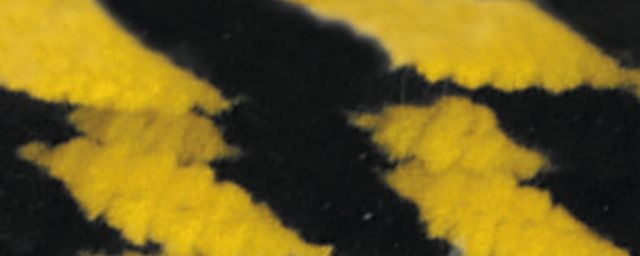 Folia Chenilledraht schwarz/gelb 10 Stück 50 cm 8 mm