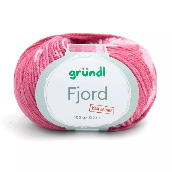 Gründl Wolle Fjord 100 g himbeere pastellrosa