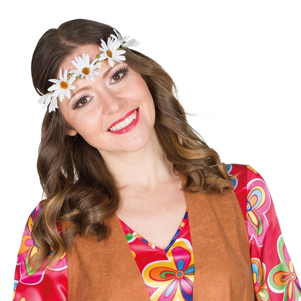 Kostüm-Zubehör Hippie Blumenband