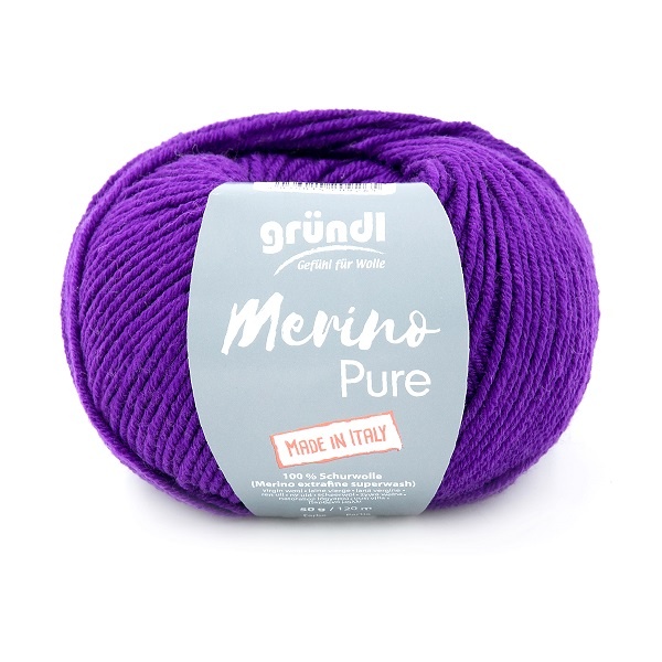 Gründl Wolle Merino Pure 50 g violett