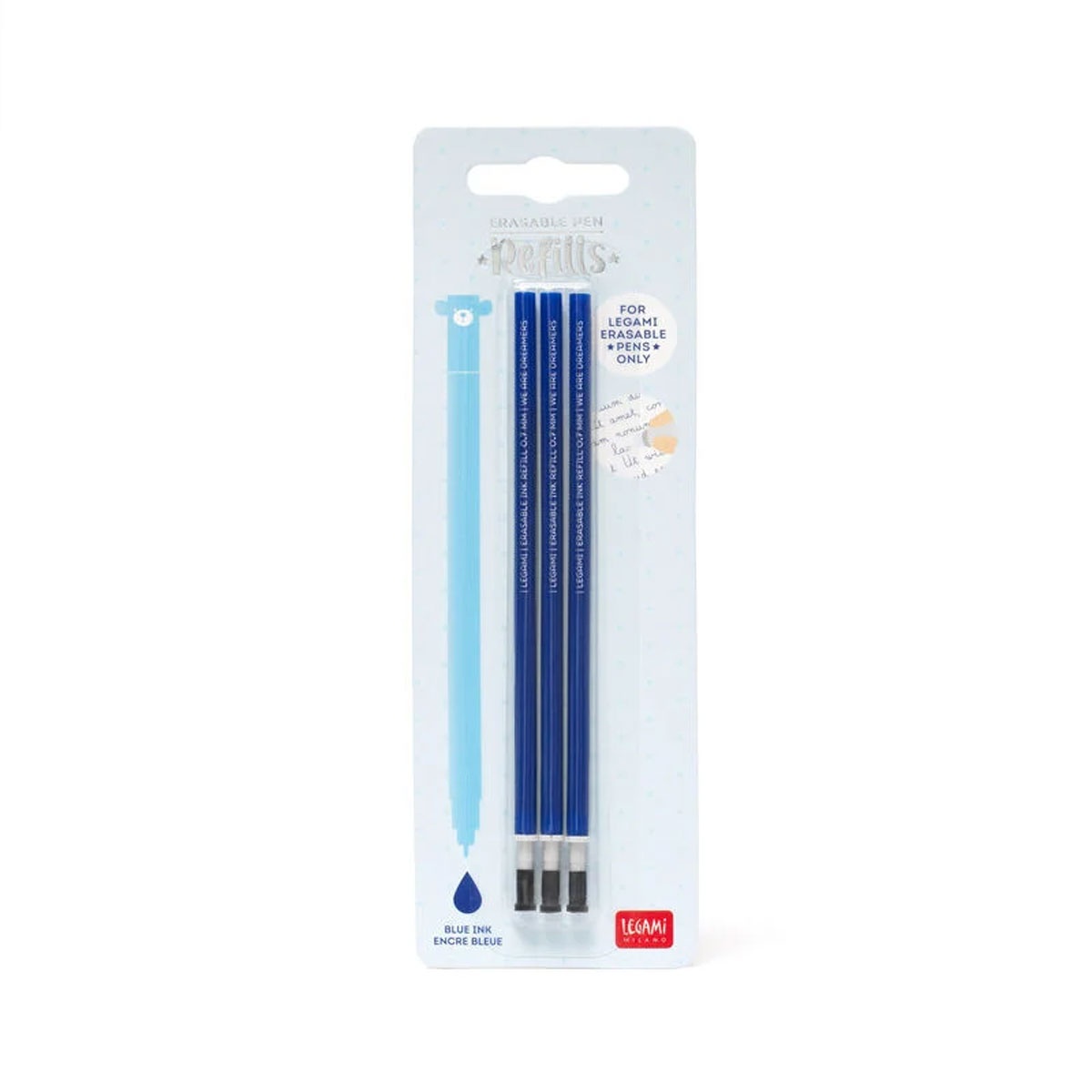 3 Ersatzminen für löschbaren Gelstift - Erasable Pen blau