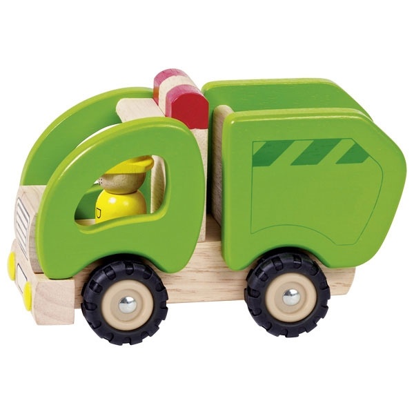 Goki Holzauto Müllwagen