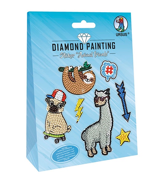 Bastelset Diamond Painting Sticker Animal Friends
