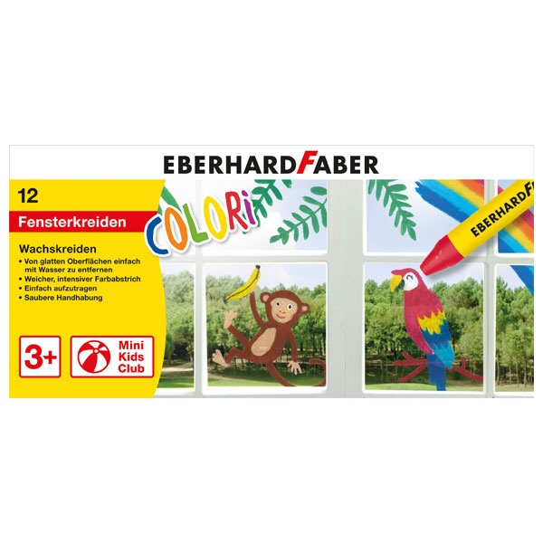 Colori Fensterkreiden 12 Stück von Eberhard Faber