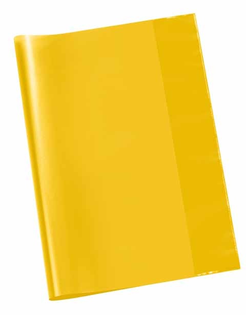 Heftumschlag A4 gelb transparent