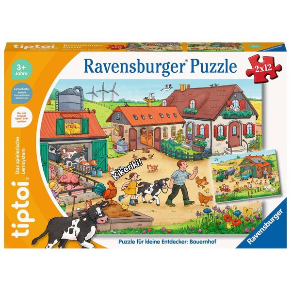 Ravensburger tiptoi Puzzle für kleine Entdecker  Bauernhof