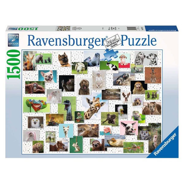 Ravensburger Puzzle Funny Animals Collage 1500 Teile