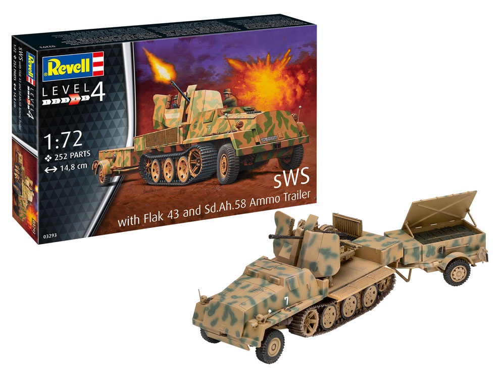 Revell 03293 - sWS mit Flak43 und Sd.Ah58 Ammo Trailer