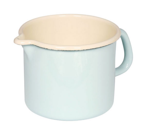 Riess Emaille Schnabeltopf 14 cm 0,7l türkis pastell