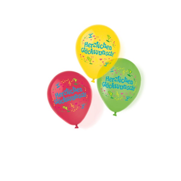 Latex Ballons Herzlichen Glückwunsch