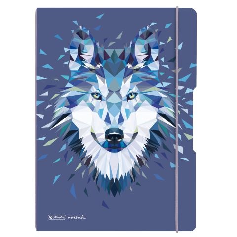 Herlitz Notizheft Flex A4 Wild Animals Wolf