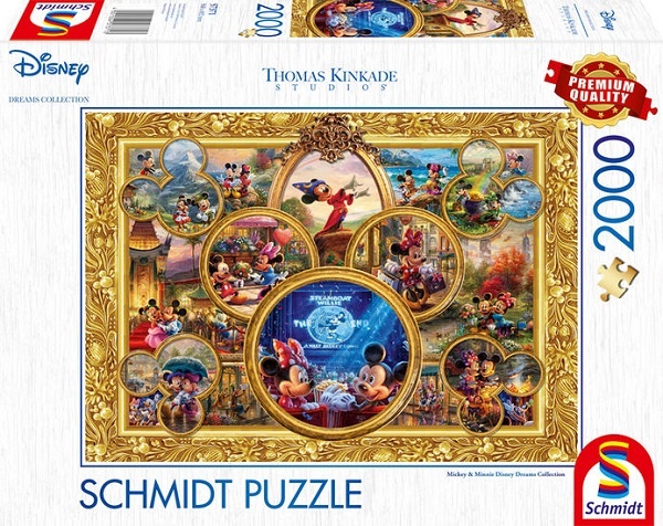 Schmidt Spiele Puzzle Thomas Kinkade Disney Mickey & Minnie