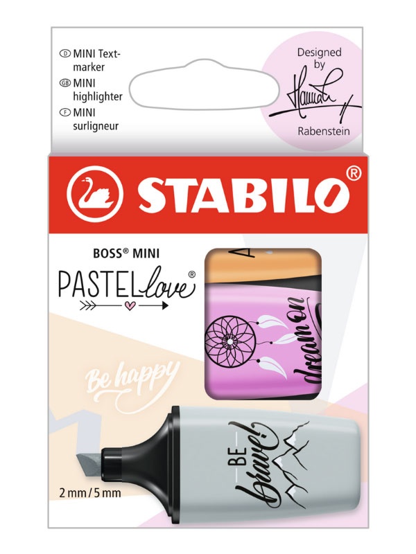 Stabilo Boss mini Pastell 3er Pack