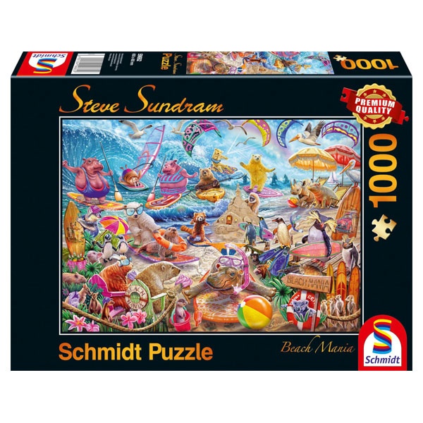 Schmidt Spiele Puzzle S. Sundram Beach Mania 1000 Teile