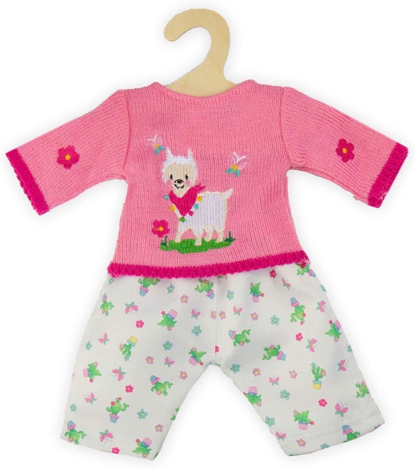 Puppenkleidung Pullover mit Hose Alpaka 28-35 cm