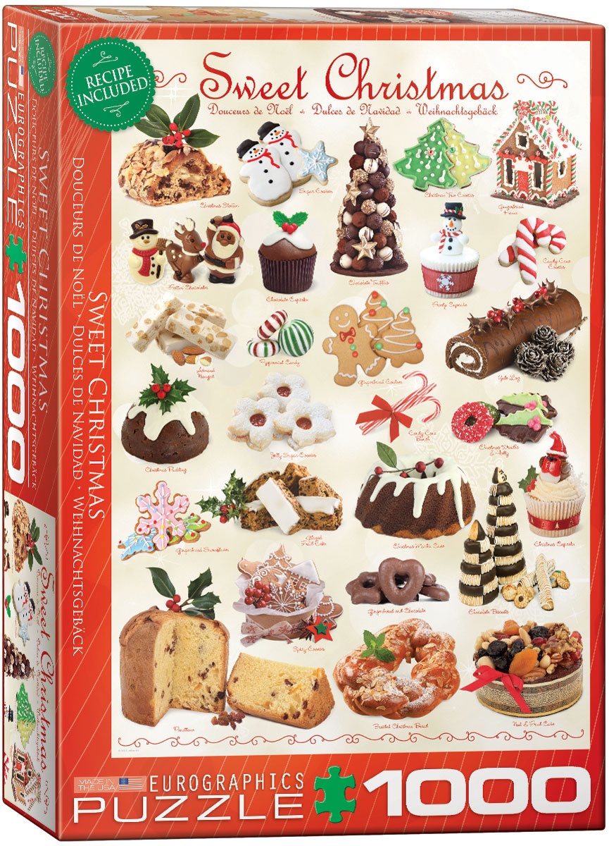 Puzzle Sweet Christmas Weihnachtsgebäck 1000 Teile