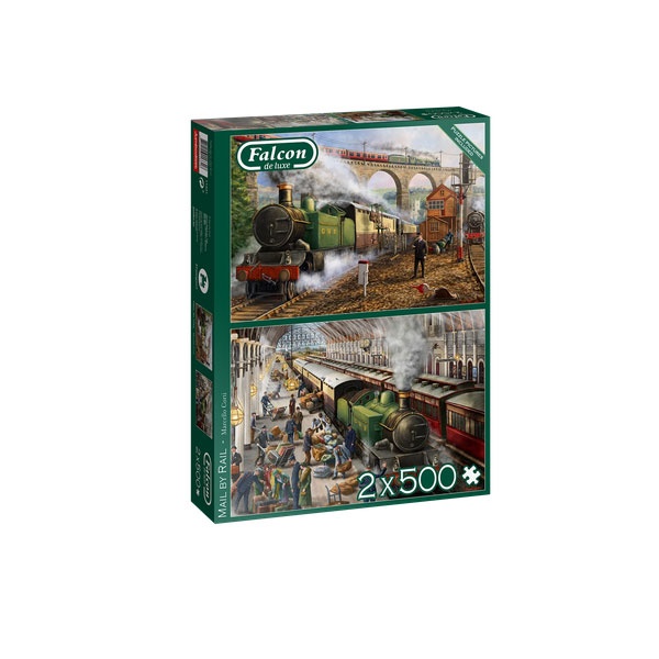 Puzzle Falcon des luxe Mail By Rail 2x500 Teile