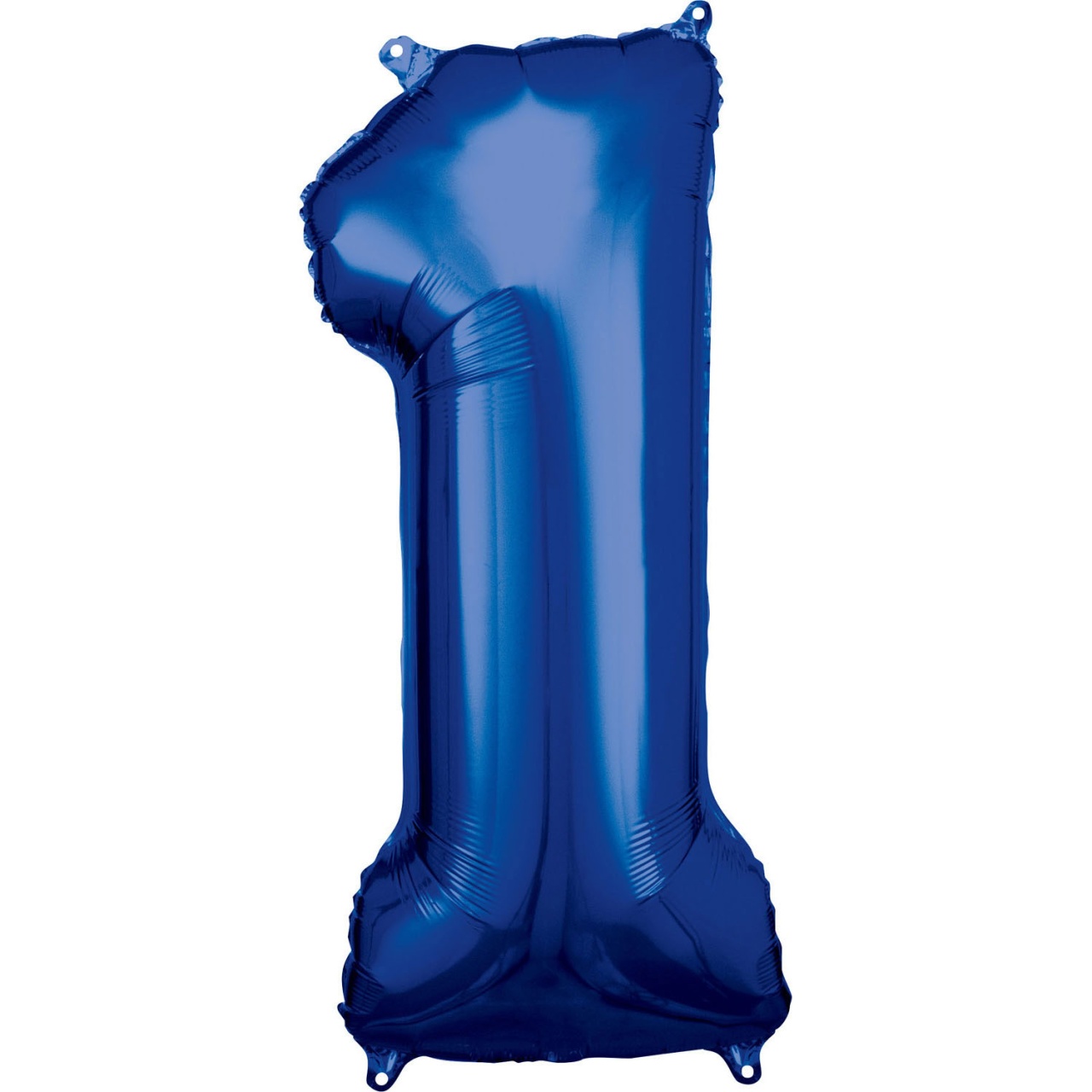 Folienballon Zahl 1 blau 33 x 86 cm