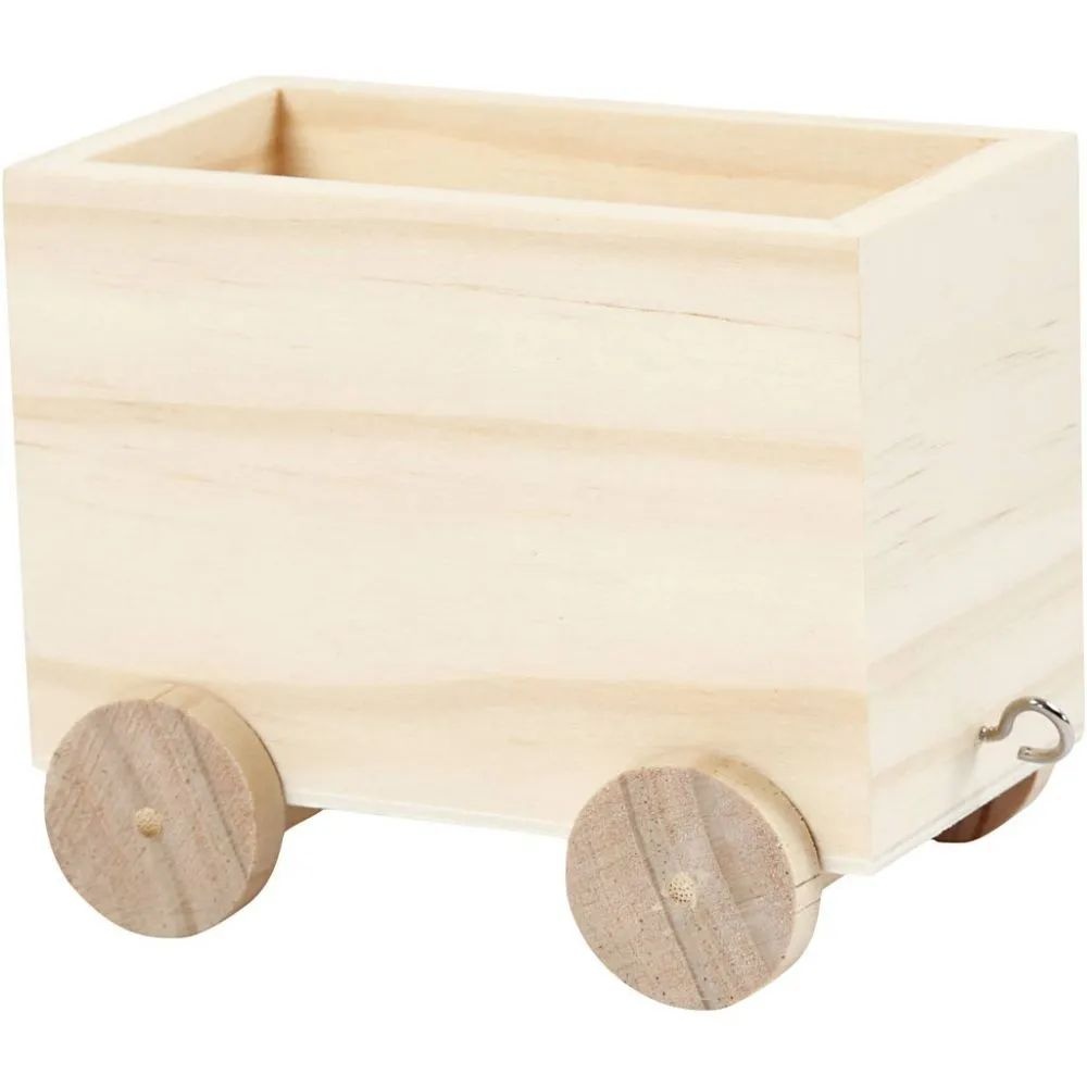 Bastelmaterial Holz Zugwagen
