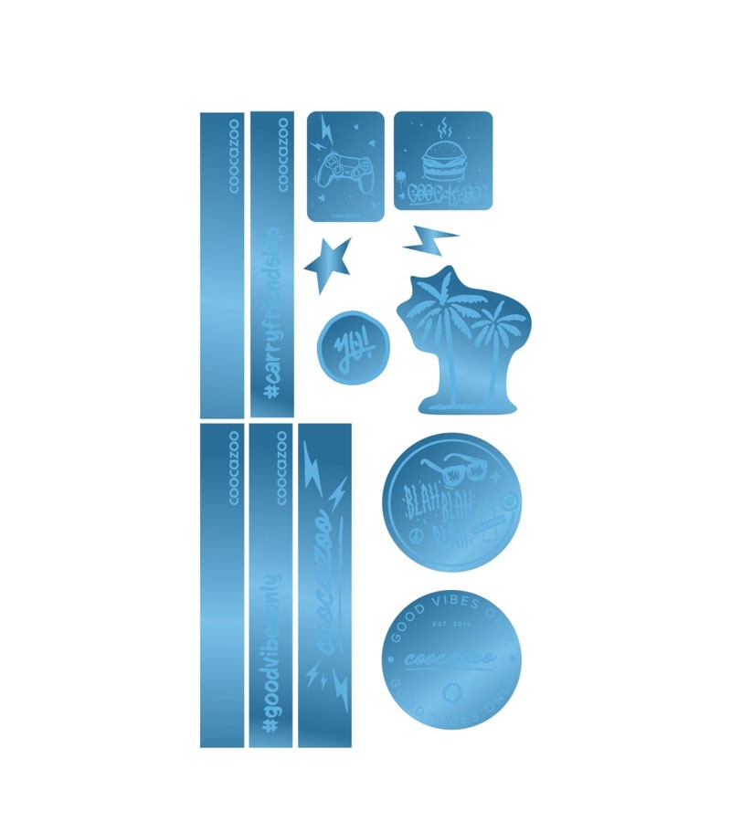 coocazoo Zubehör Reflektierendes Sticker-Set - Blue