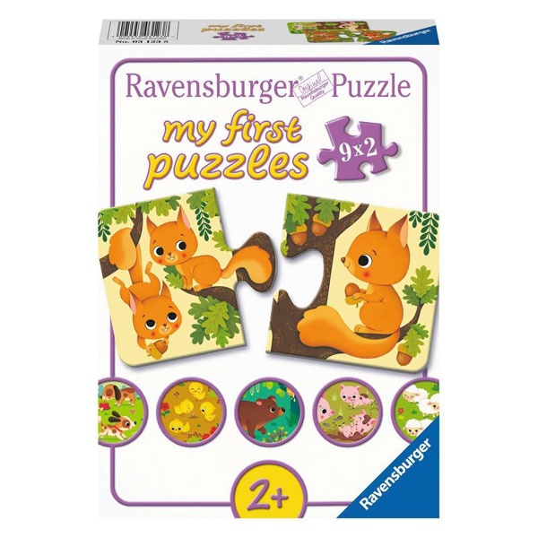 Ravensburger my first Puzzle Tiere und ihre Kinder 9x2 Teile