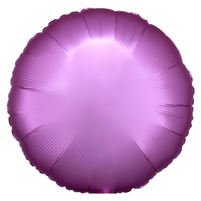 Amscan Folienballon Silk Lustre Rund Flamingo 43 cm
