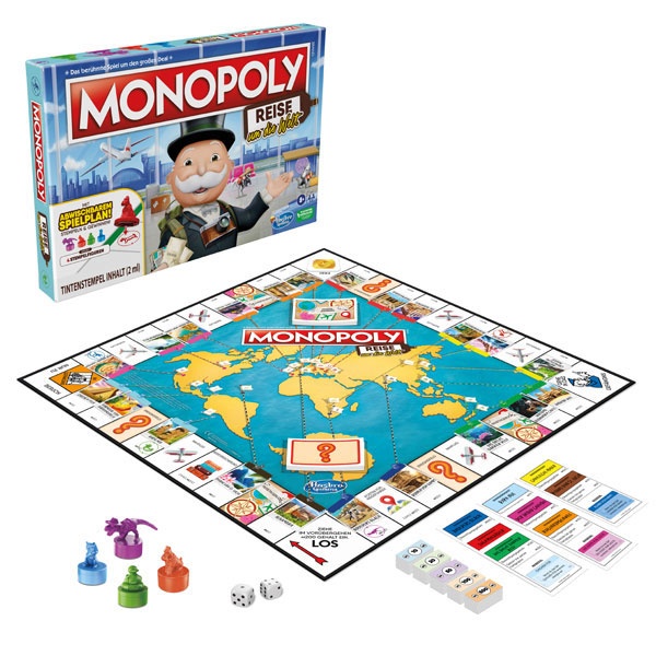 Monopoly Reise um die Welt Brettspiel von Hasbro