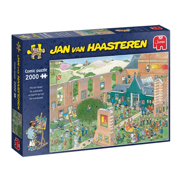 Jumbo Puzzle Jan van Haasteren Der Kunstmarkt 2000 Teile