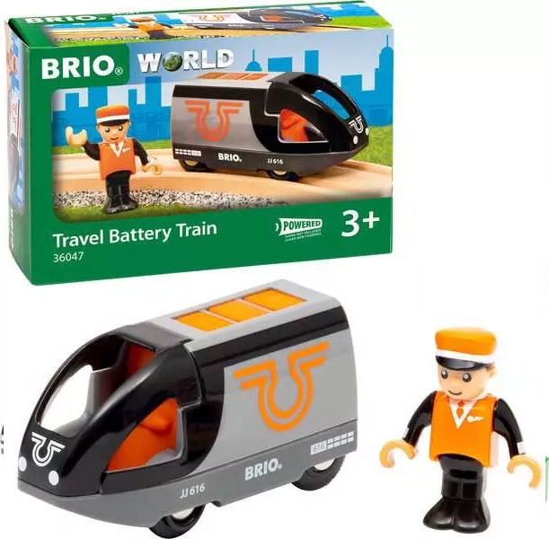 Brio Reisezug Orange-schwarz