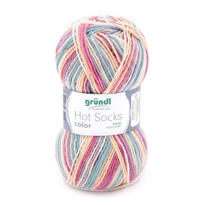 Gründl Wolle Hot Socks color sweet baby  50 g Sockenwolle