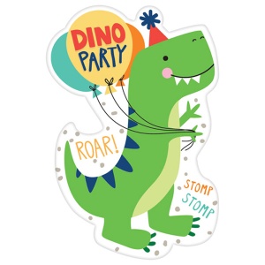 Einladungskarten Dino-Mite