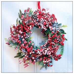 Servietten 33x33 cm Frozen Wreath