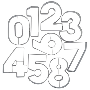 Ausstechformen Buchstaben und Zahlen
