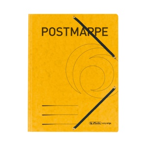Postmappe Einschlagmappe mit Gummizug gelb
