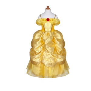 Kostüm Deluxe Kleid Belle Gown Gr. 3 - 4 Jahre