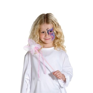 Kostüm-Zubehör Elfenstab Schmetterling pink 35cm