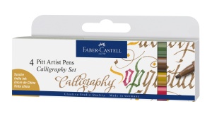 Faber Castell Tuschestift Pitt Artist Pen C 4x colors