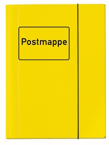 Sammelmappe  Postmappe  A4 gelb
