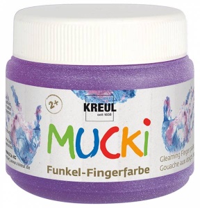 Mucki Funkel-Fingerfarbe Zauber-Lila 150 ml